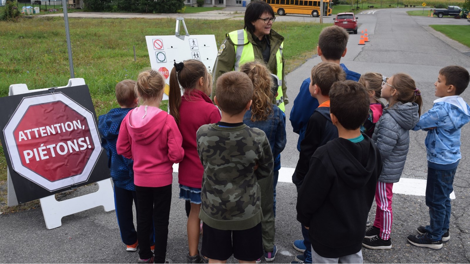 Des enfants de la maternelle à la sixième année ont été sensibilisés lors de l'opération.