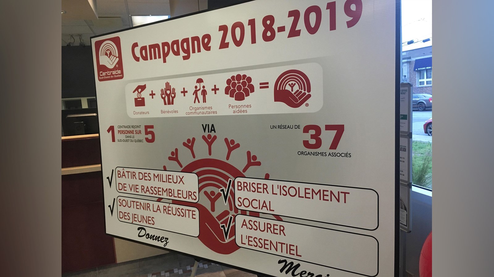 Centraide Sud-Ouest lance sa campagne de souscription 2018-2019  