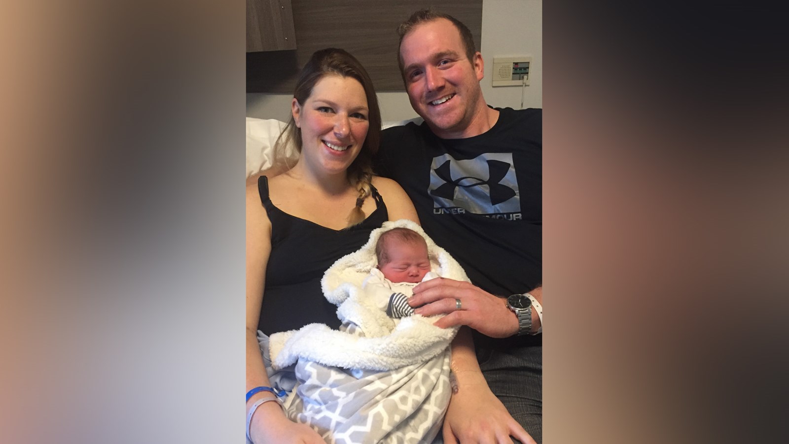 La famille Liebl présente Charlotte née le 1er janvier 2019 en début d'après-midi.