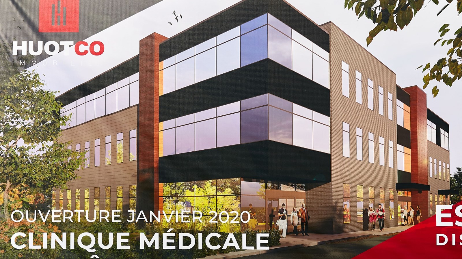 À terme, l’édifice de 30 000 pieds carrés regroupera plusieurs professionnels de la santé au 616 chemin Larocque.