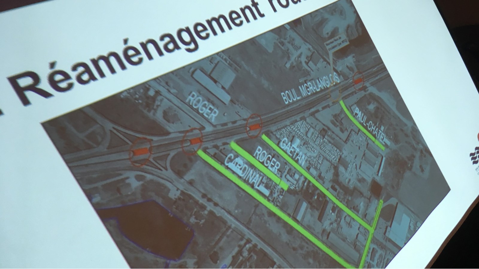 La volonté du MTQ dans ce dossier serait de barrer les accès via le boulevard Monseigneur-Langlois aux rues Gaétan, Roger et Cardinal pour ne garder que celui sur Paul-Châtel pour accéder au parc Arthur-Miron.