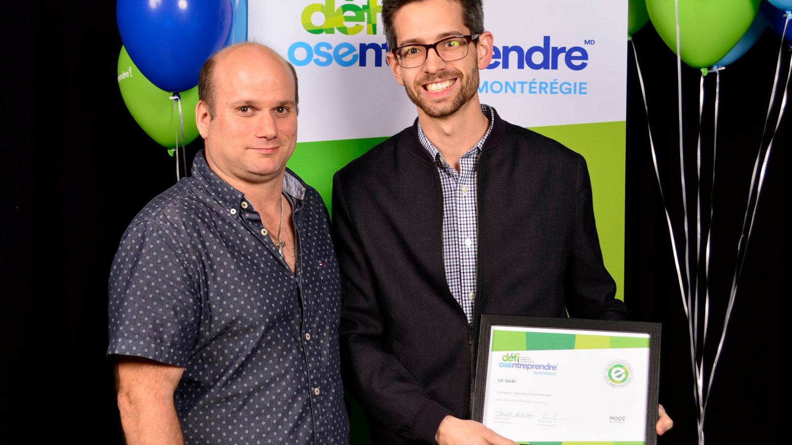 Claude Tremblay (Carstar Saint-Jean-sur-Richelieu, commanditaire), Kevin Desbiens, Le Quai