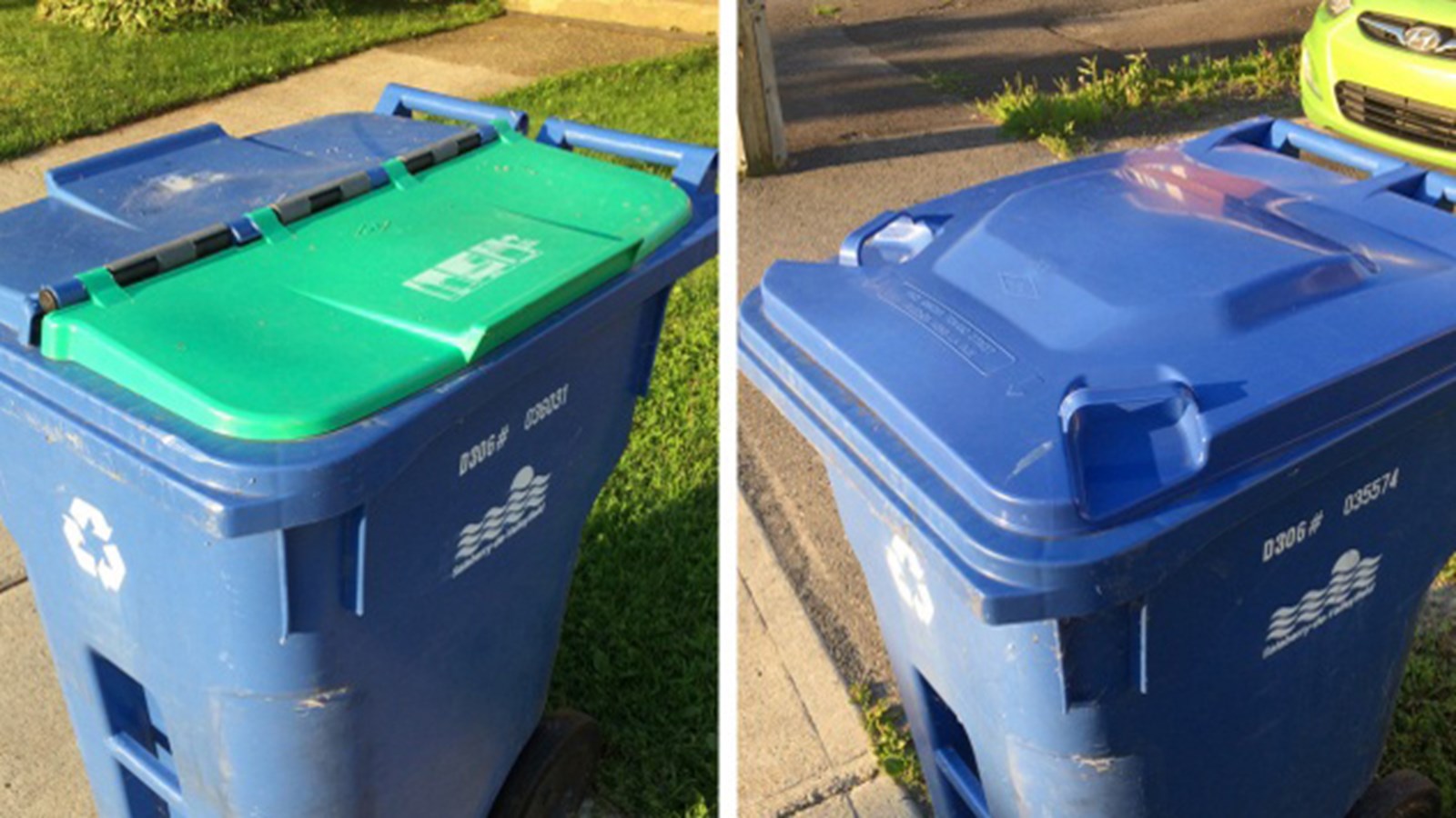 700 couvercles non compartimentés disponibles pour le bac de recyclage 