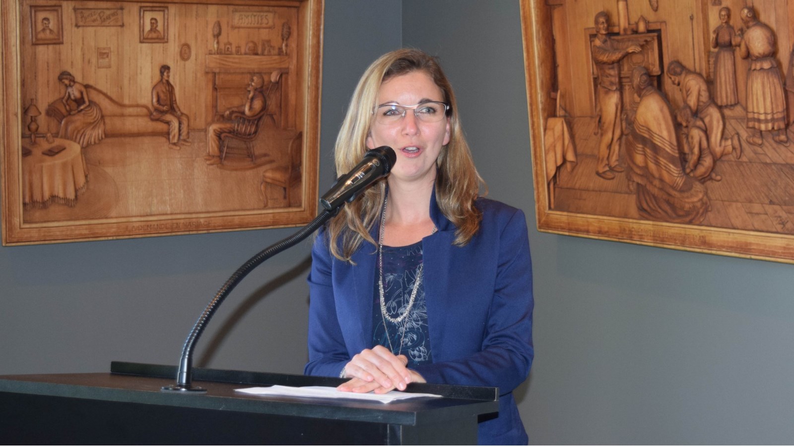 Lors de son allocution, madame Maude Laberge, Préfète de la MRC de Beauharnois-Salaberry et Mairesse de Sainte-Martine, n’a pas tari d’éloges à l’endroit du récipiendaire.