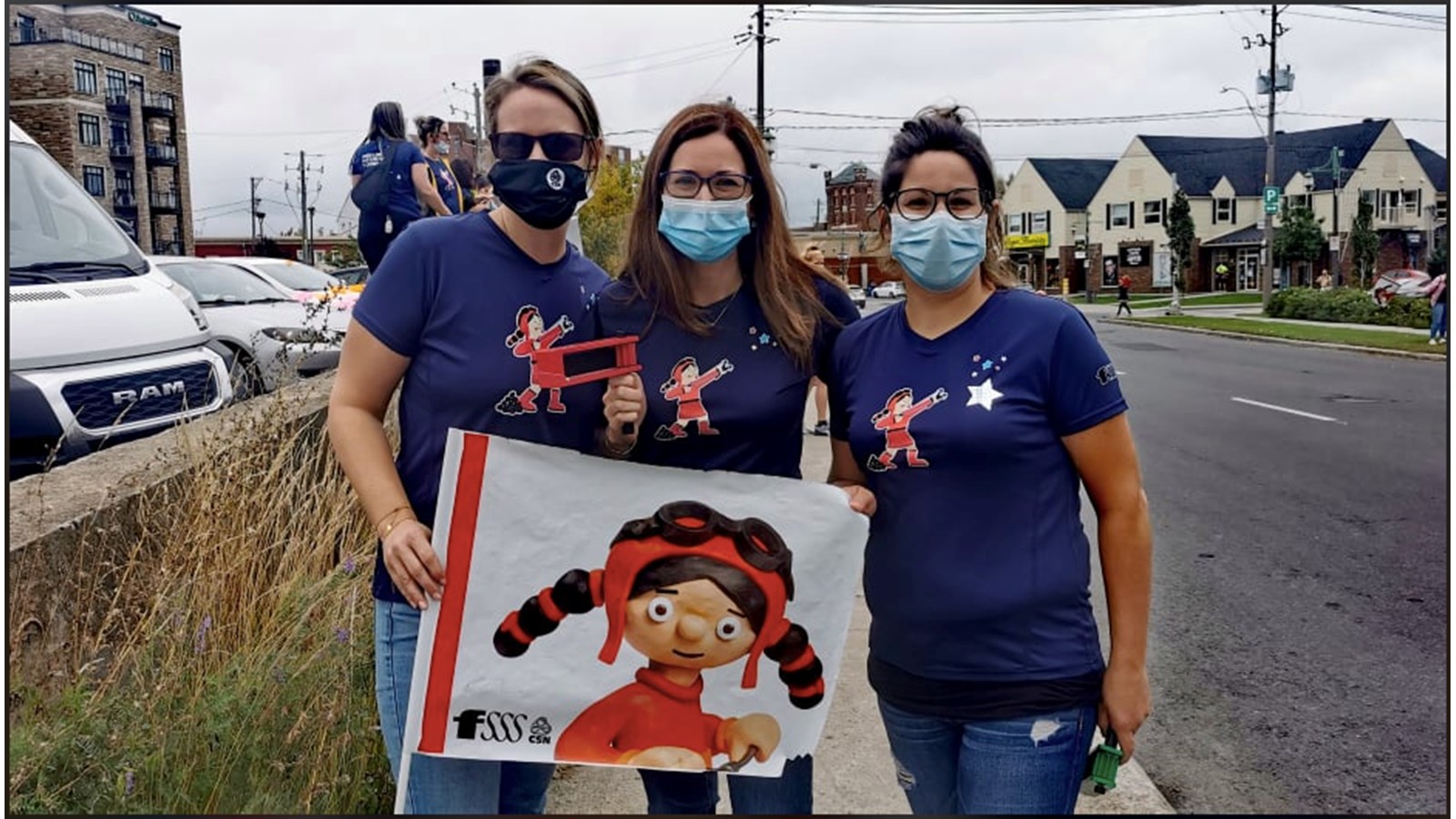 Julie Gervais, Amélie Lauzon et Karine Leblond sont les représentantes locales des trois CPE