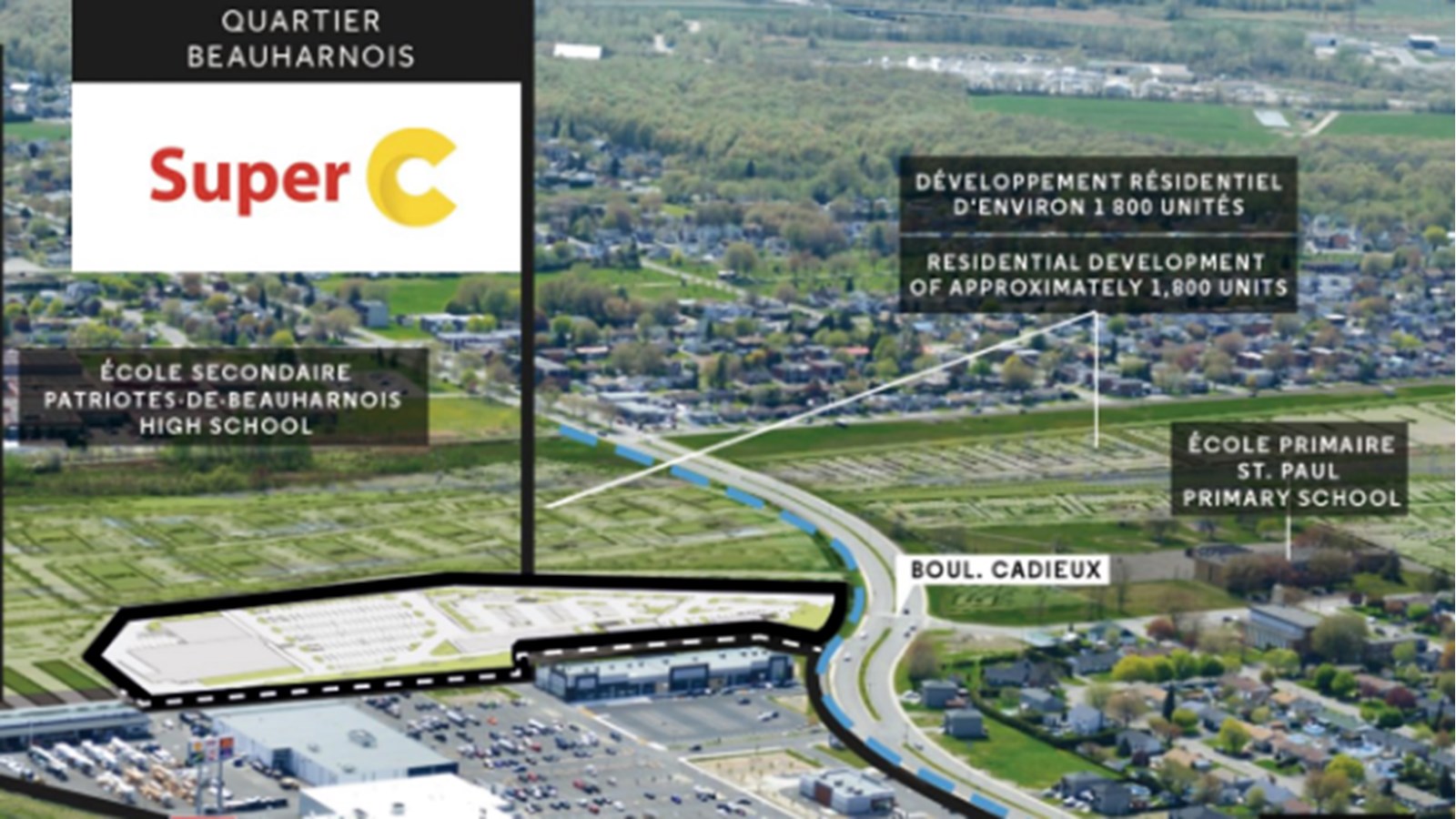 Le Super C de Beauharnois devrait ouvrir ses portes fin 2022