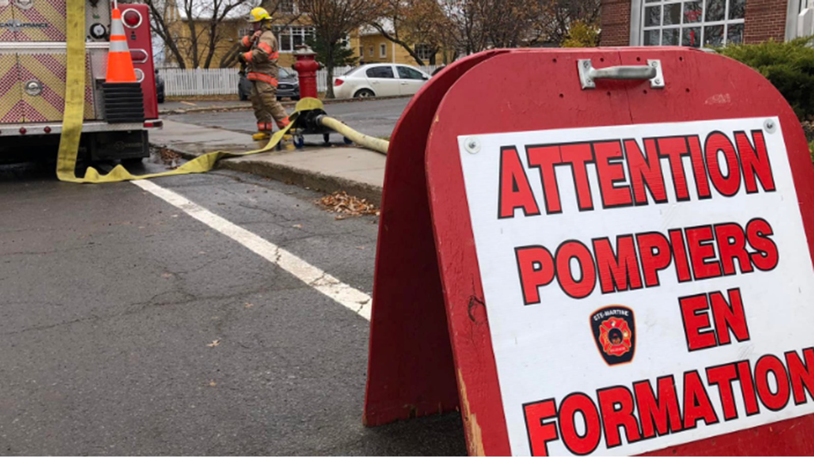 Deux exercices de maintien de compétences pour les pompiers de Sainte-Martine
