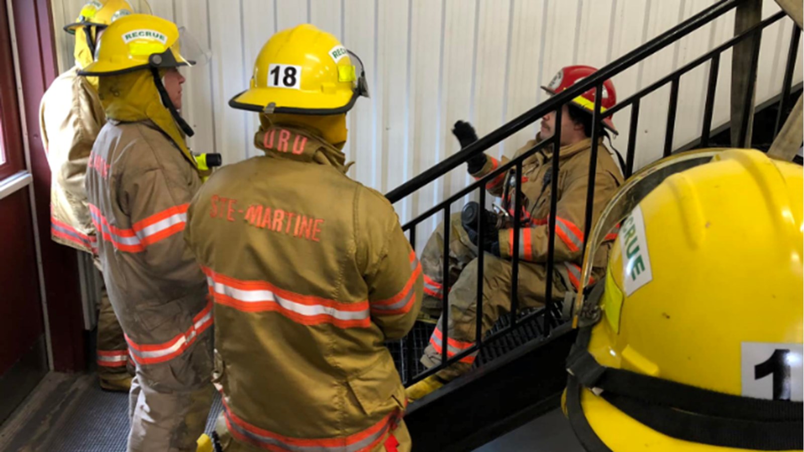 Deux exercices de maintien de compétences pour les pompiers de Sainte-Martine