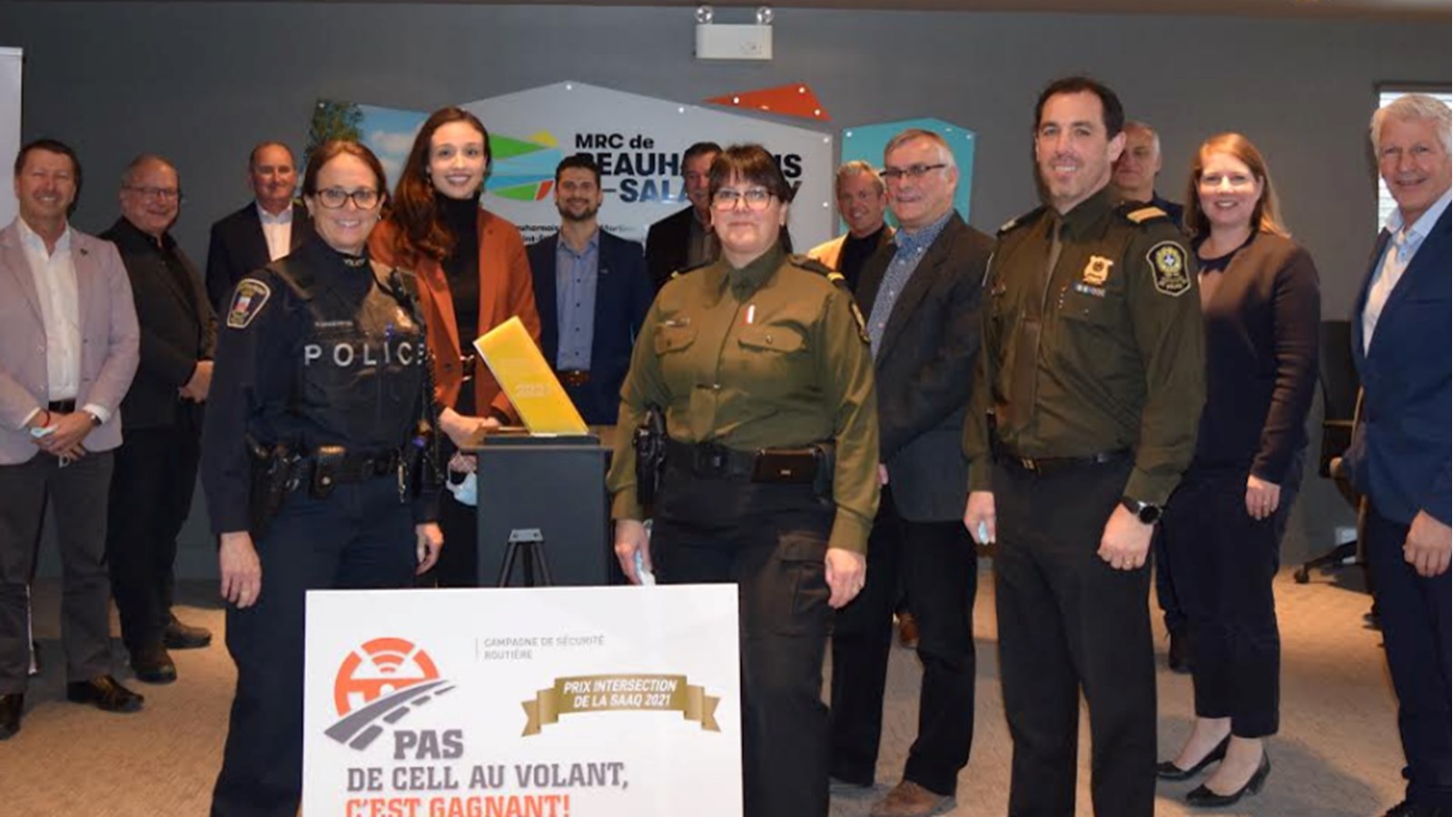 Remerciements aux partenaires de la campagne « Pas de cell au volant, c’est gagnant !