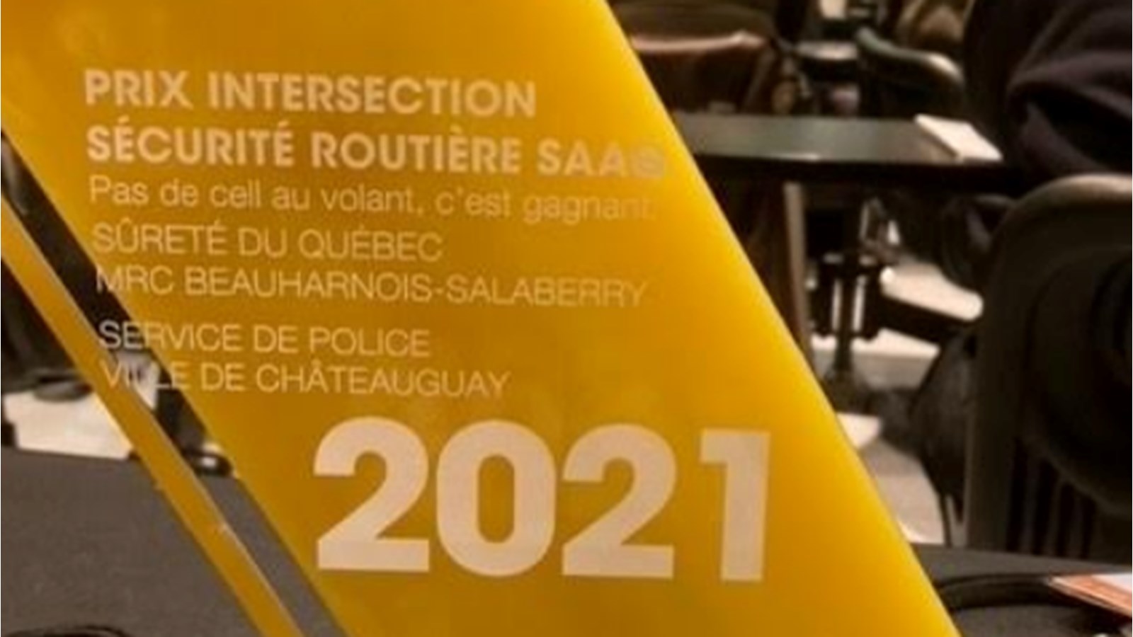Remerciements aux partenaires de la campagne « Pas de cell au volant, c’est gagnant !