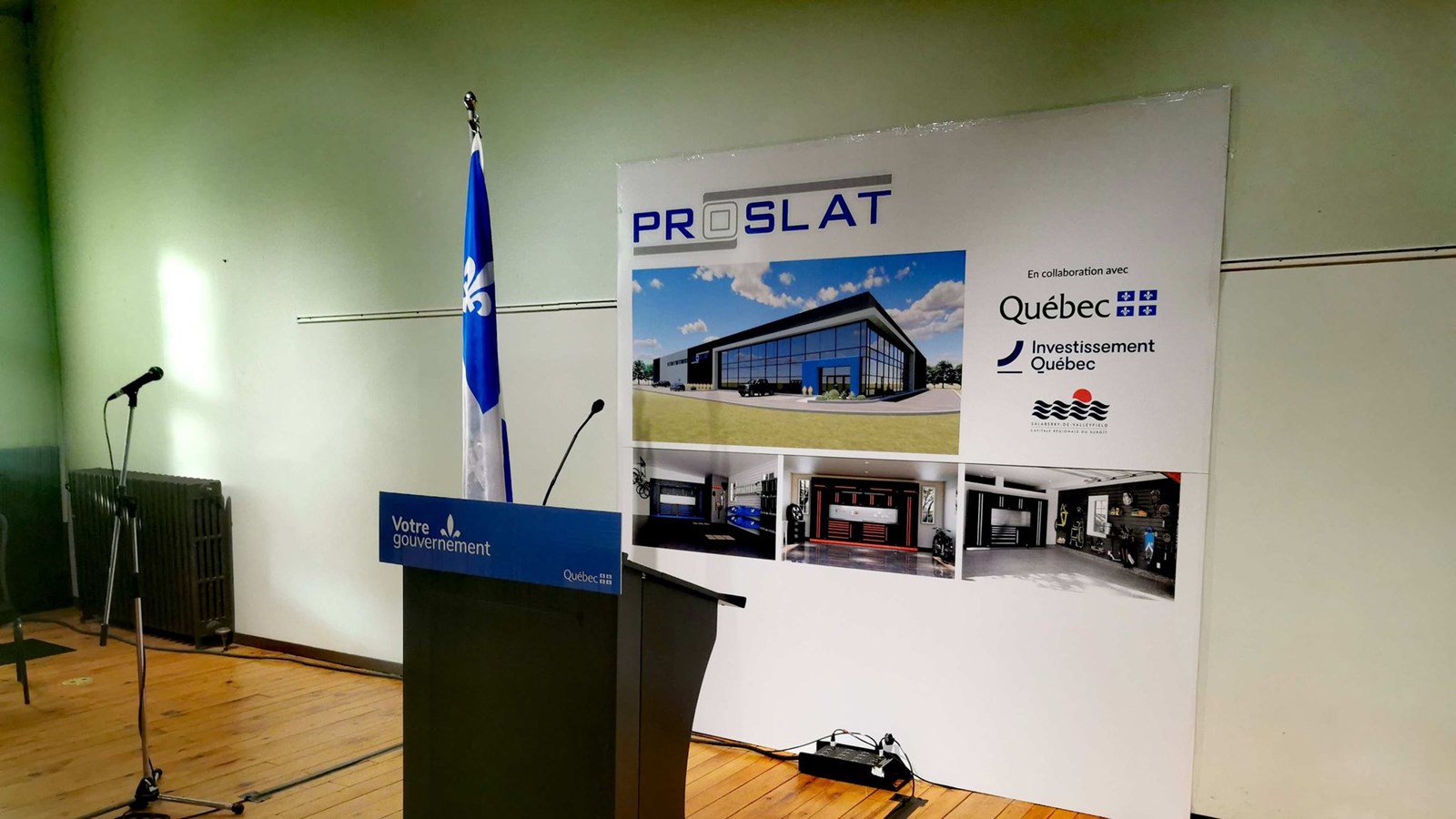 Sur la photo, on peut voir un aperçu de l'usine de Salaberry-de-Valleyfield au terme de sa construction 