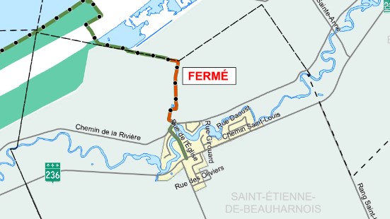 Travaux sur la piste cyclable dans le secteur de Saint-Étienne-de-Beauharnois dès ce jeudi