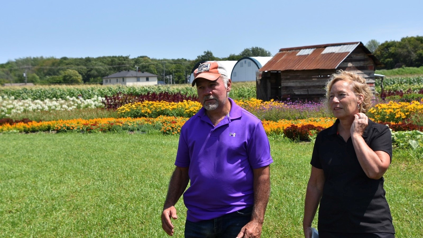 Luc et Céline Isabelle, de la ferme La Belle.