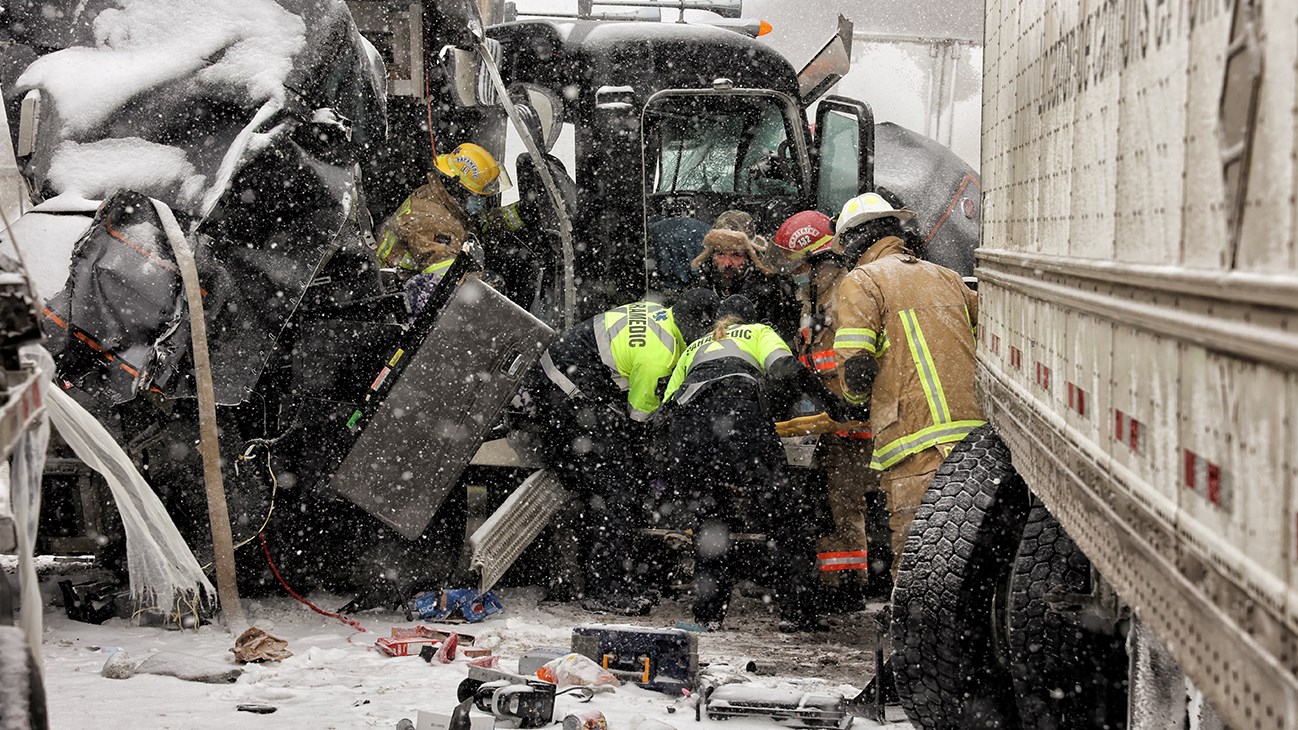 Un carambolage monstre sur l’autoroute 20 dans le secteur de Coteau-du-Lac