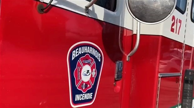 Incendie dans le secteur de Melocheville à Beauharnois