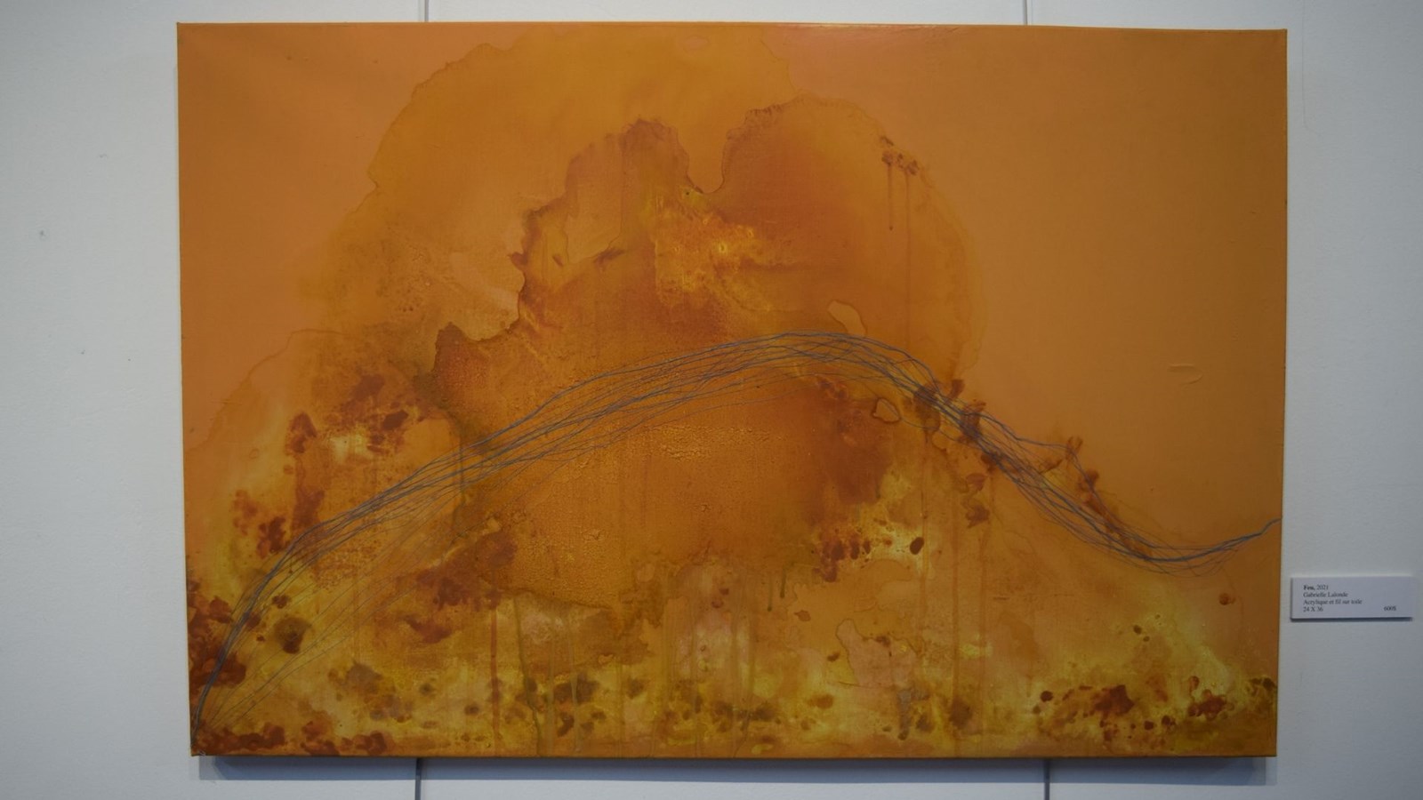 Une œuvre de l’artiste intitulée « Feu ».