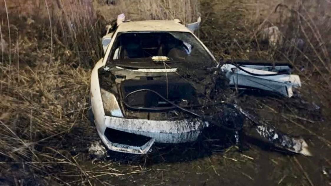 Un vol plané d'une Lamborghini