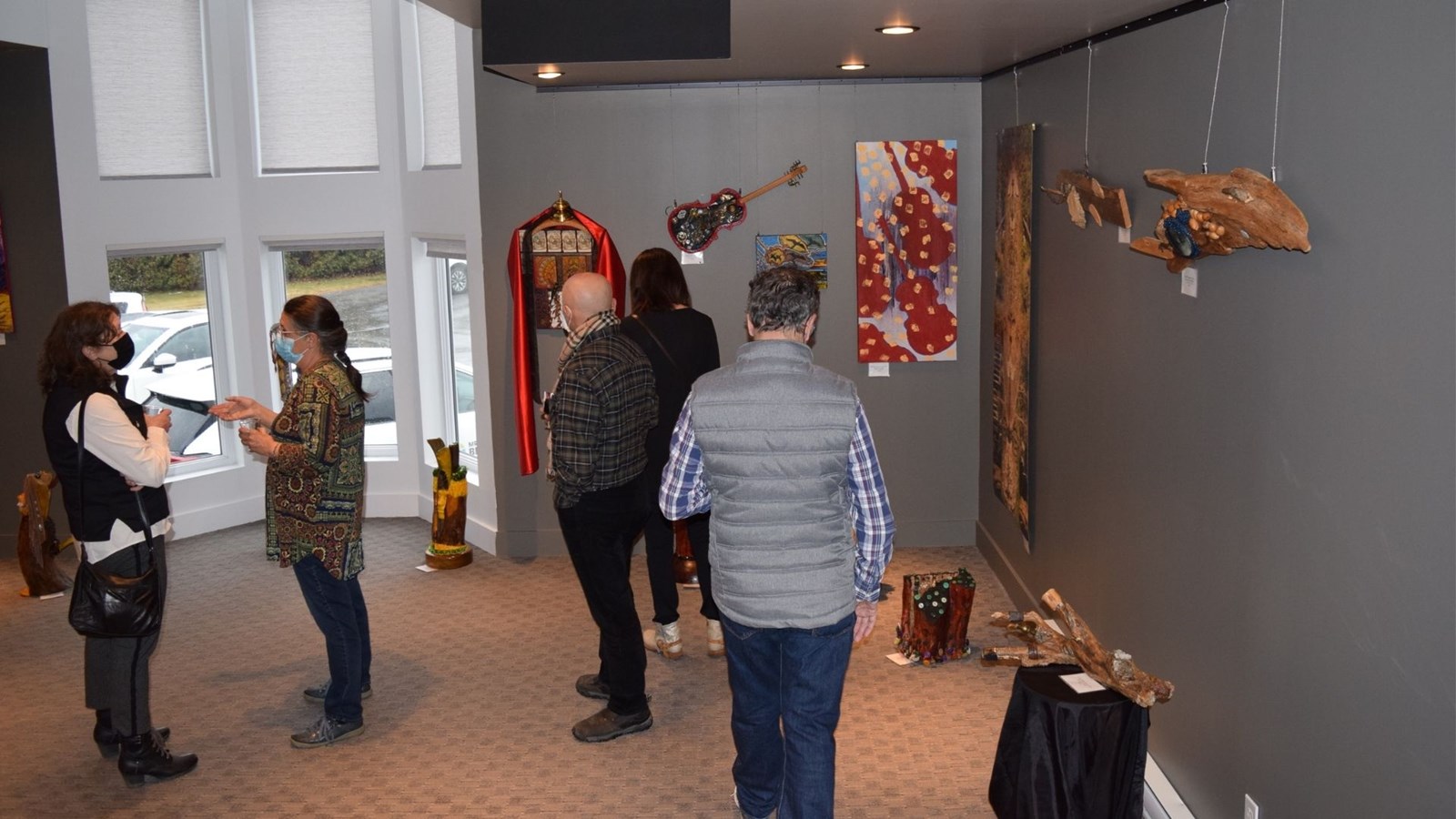 Vernissage des œuvres de l’artiste Louise Page.
