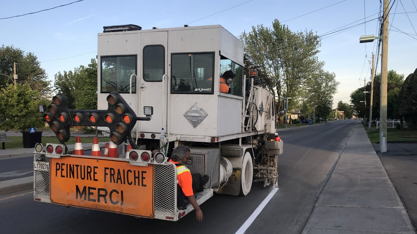 Lignage et marquage des rues en cours à Salaberry-de-Valleyfield