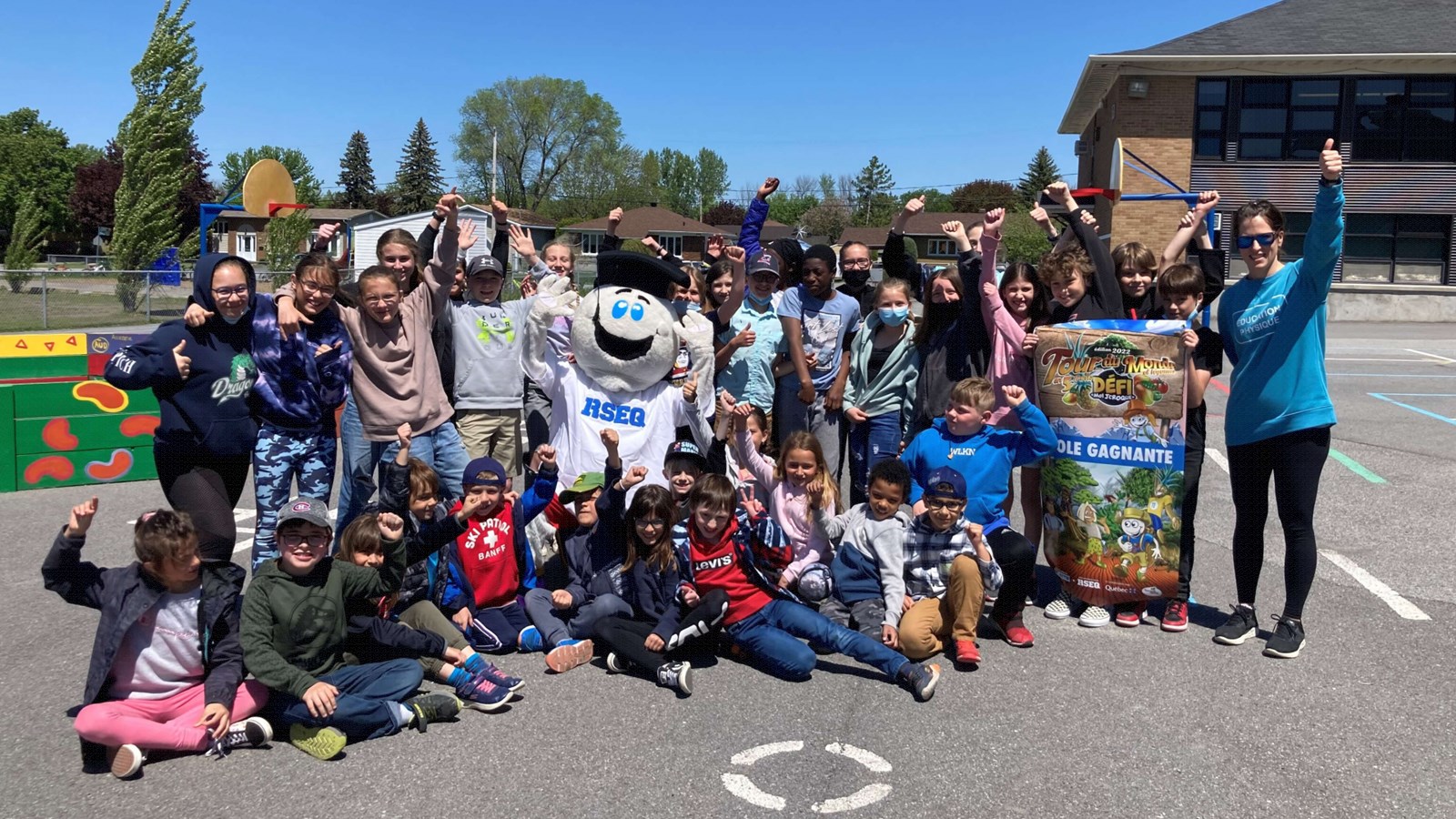 L’école St-Eugène de Beauharnois complète la mission Tour du monde en 5 fruits et légumes