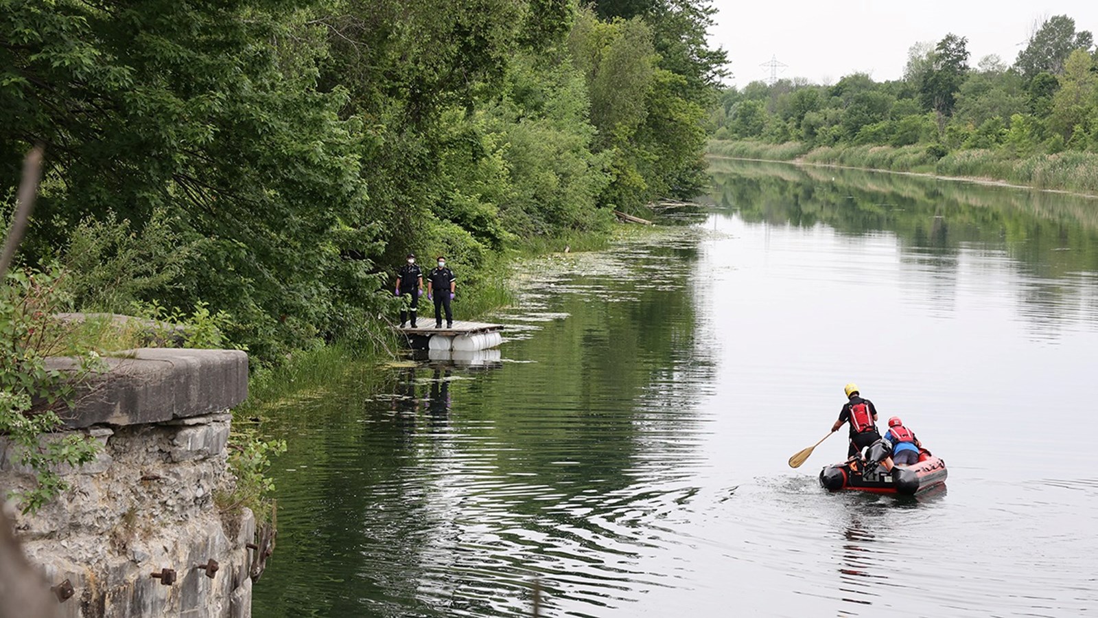 La SQ tente d'identifier le corps repêché dans le Canal Soulanges