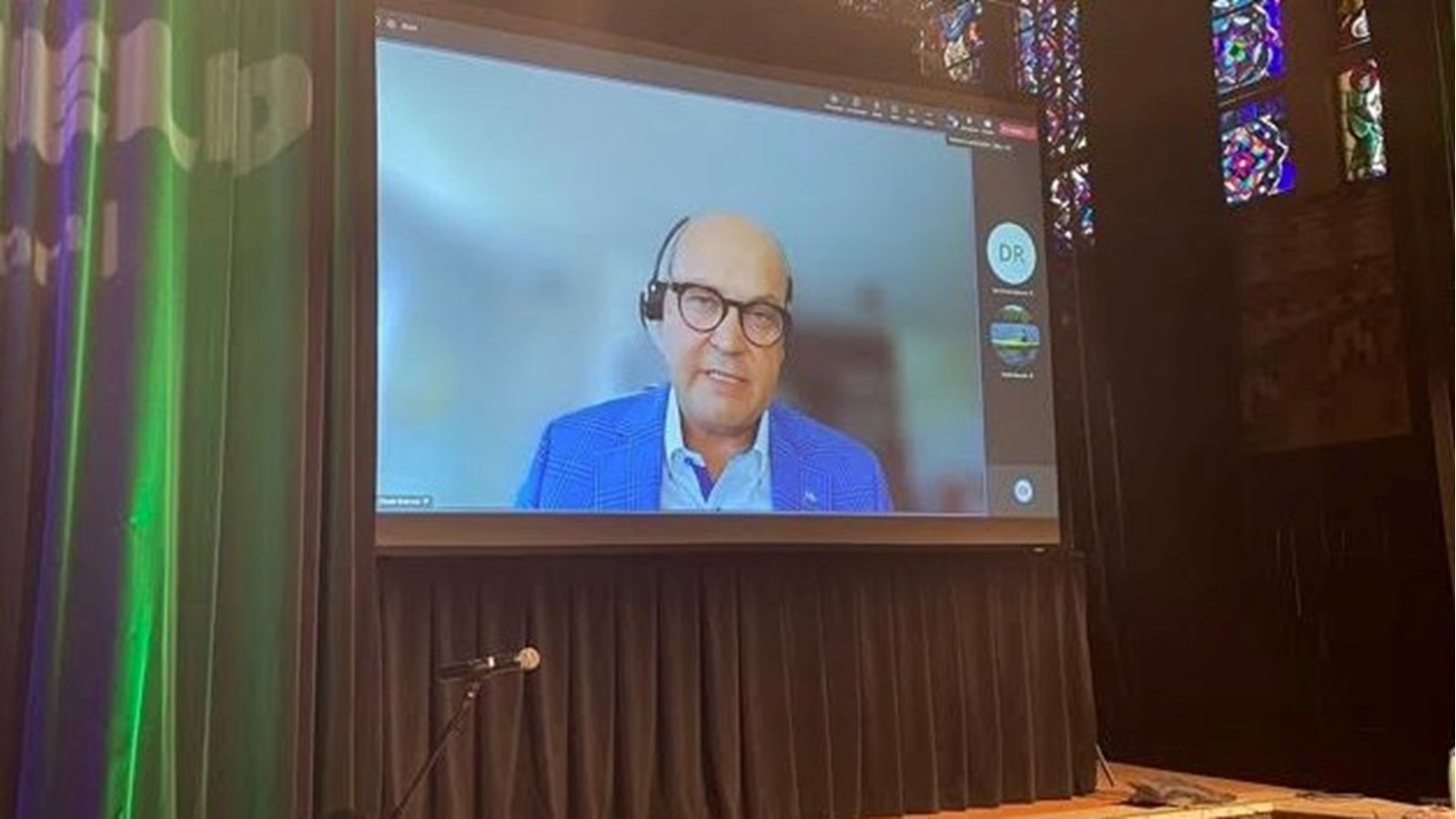 Le député de Beauharnois, Claude Reid, a prononcé une allocution à distance lors de l'événement 