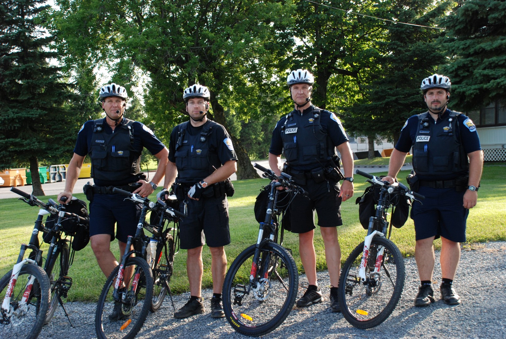 Avant de se mettre en selle, les policiers ont suivi une formation physique d’une semaine.(Photo:Isabelle Le Maléfan)