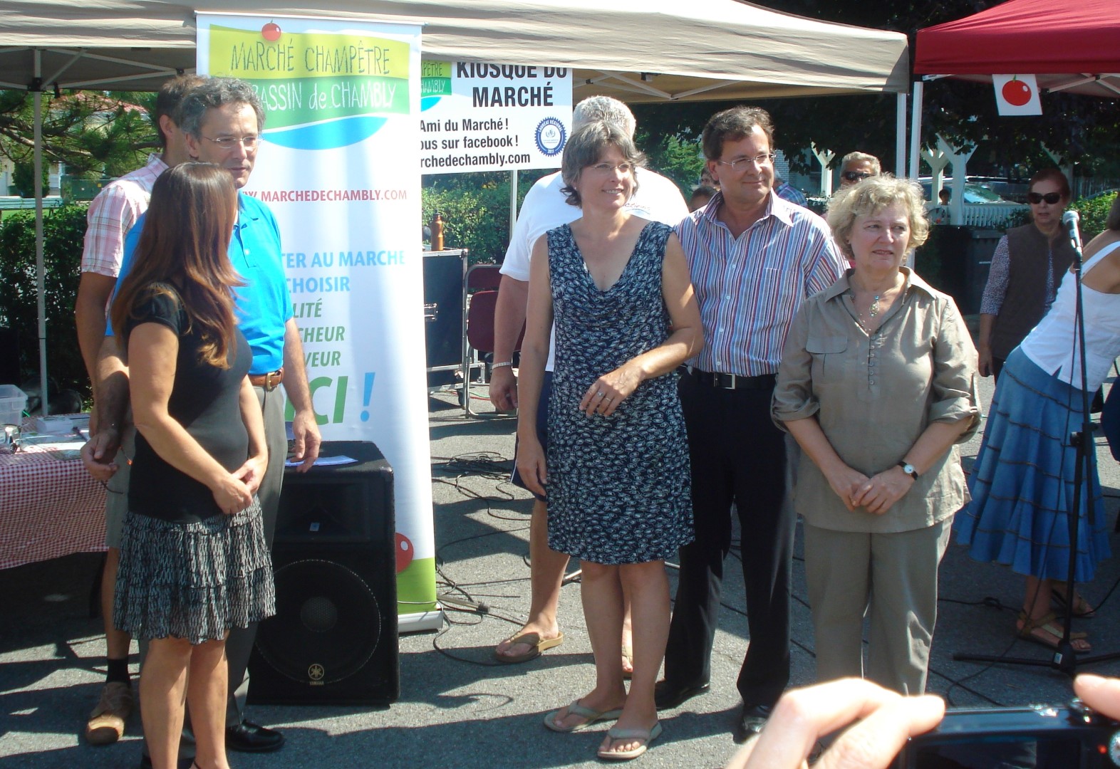 Les organisateurs et les élus étaient présents pour l'occasion.(Photo : Yves Bélanger)