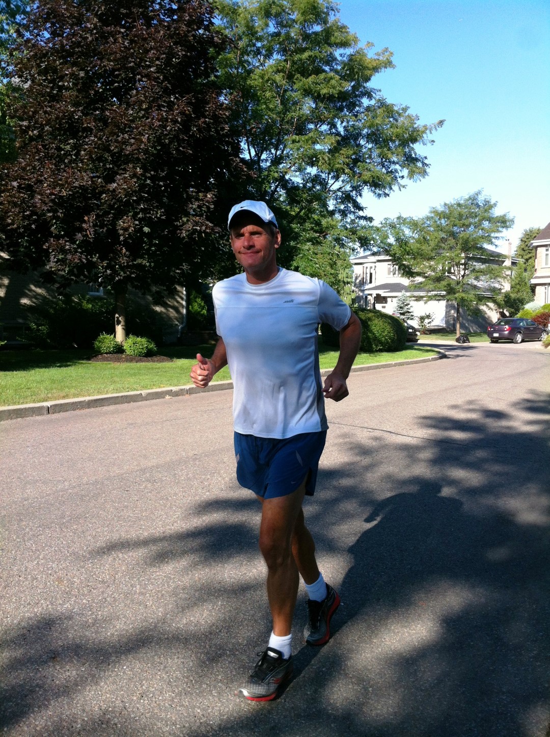 Philippe Sicotte a couru 80 km, soit près de deux marathons consécutifs, sur la Route verte entre Chambly et Saint-Jean-sur-Richelieu, le 29 septembre.