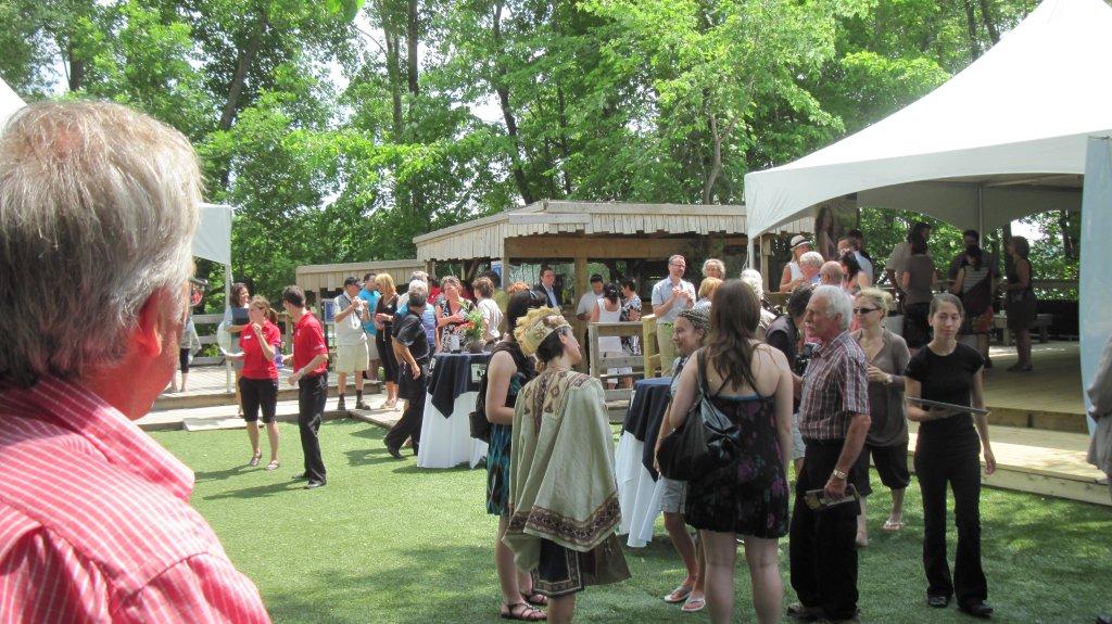 Le lancement de l'édition 2012 de la Route des vins a été fait sur une petite île en plein cœur du Saint-Laurent, à Longueuil.