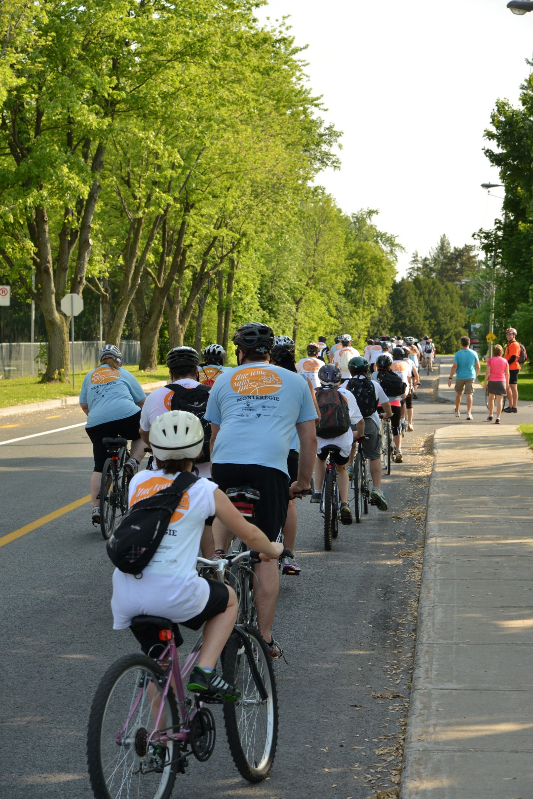 :« La Route sans fin, c'est un moyen de digérer mes émotions. Quand je suis en colère, j'embarque sur un vélo et je me défoule », confiait l'un des participants, un jeune du Centre jeunesse de Chambly.