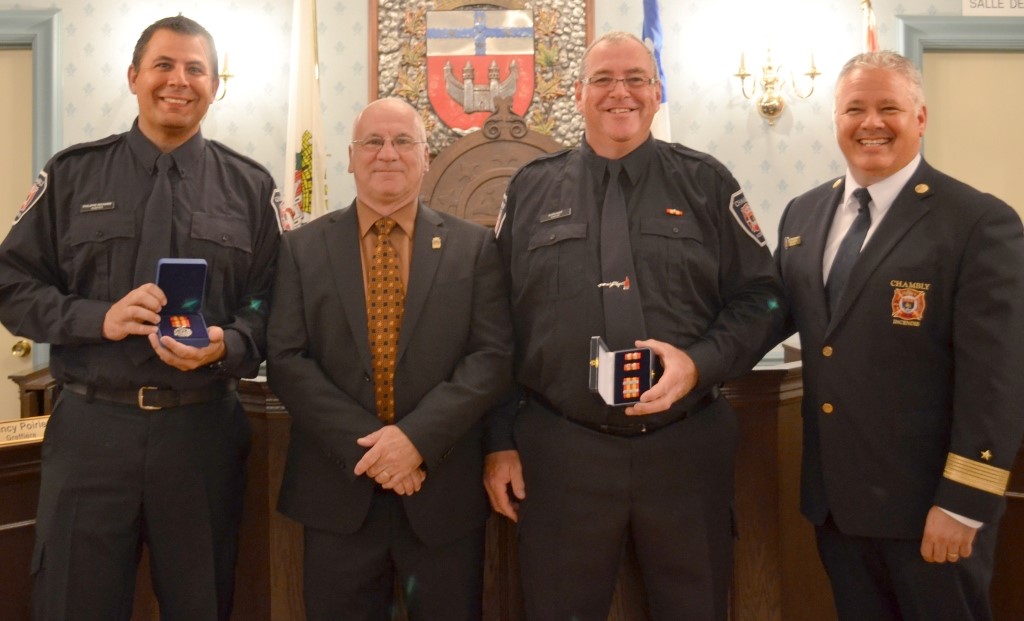 Pompiers honorés