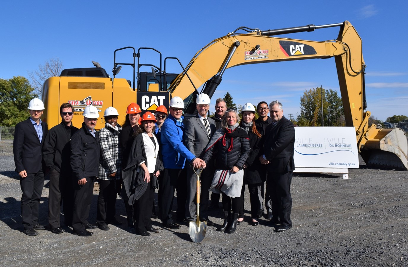 Début des travaux de la construction du Pôle du savoir, d’histoire et de la culture de la Ville de Chambly