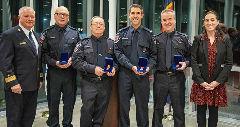 Chambly honore ses pompiers