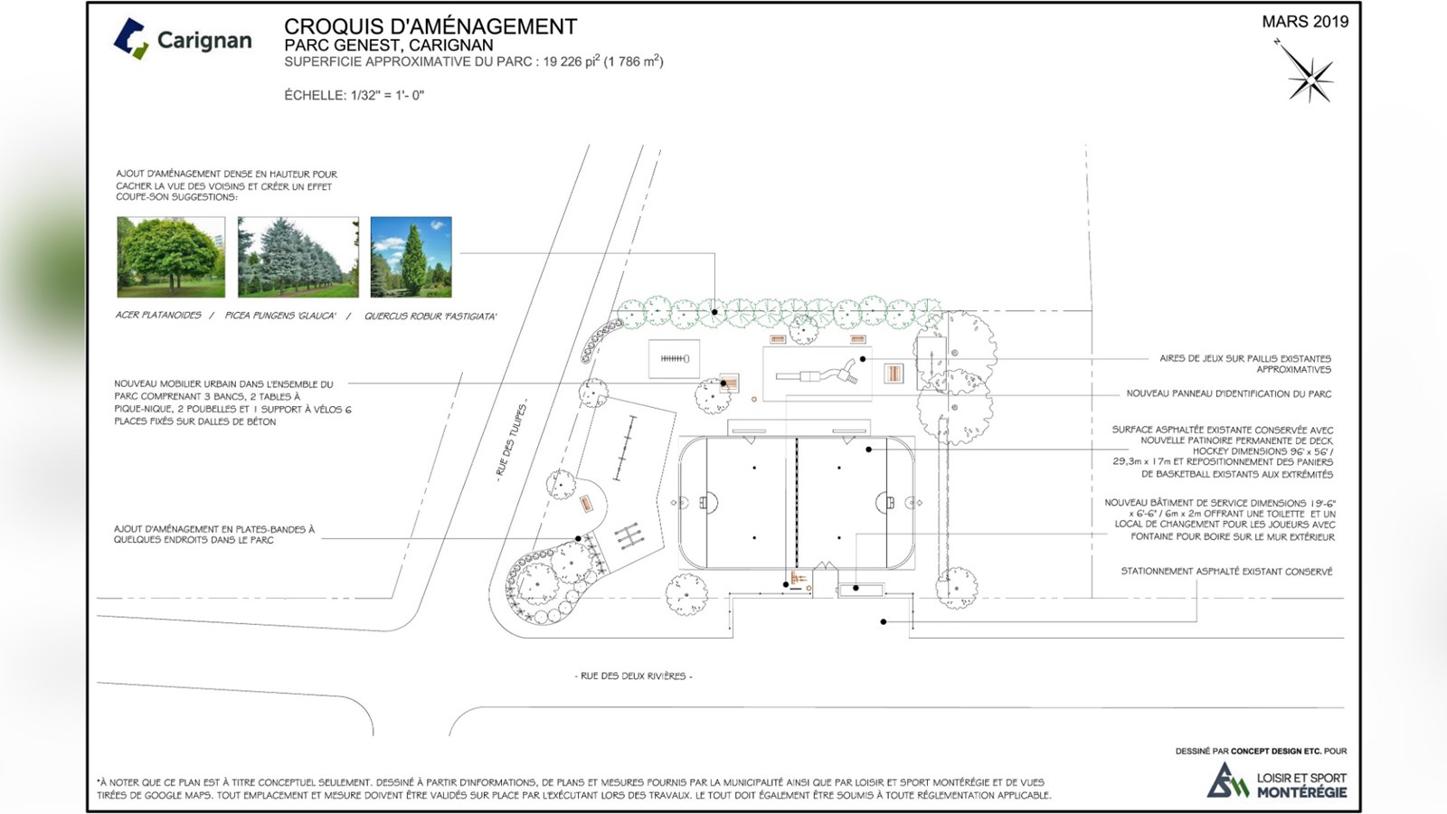 Le parc Genest de la Ville de Carignan se refera une beauté