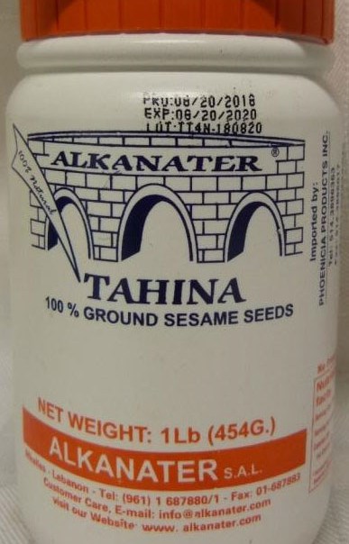 Risques de Salmonellose : rappel de la crème de sésame Tahina