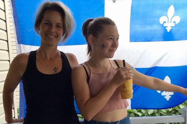 Brigitte Bélanger et sa fille Rose-Aimée Béland, de Chambly.