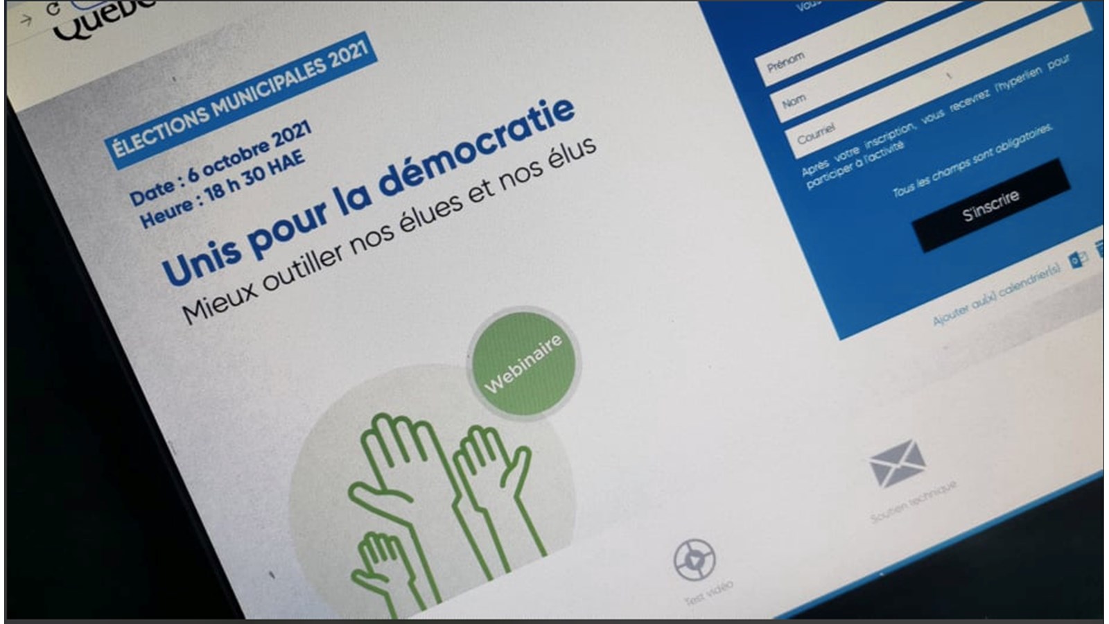 Un webinaire pour mieux outiller les futurs élus municipaux