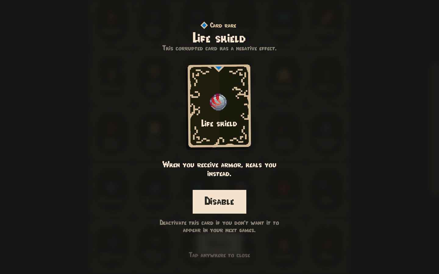 Page d'accueil du jeu.