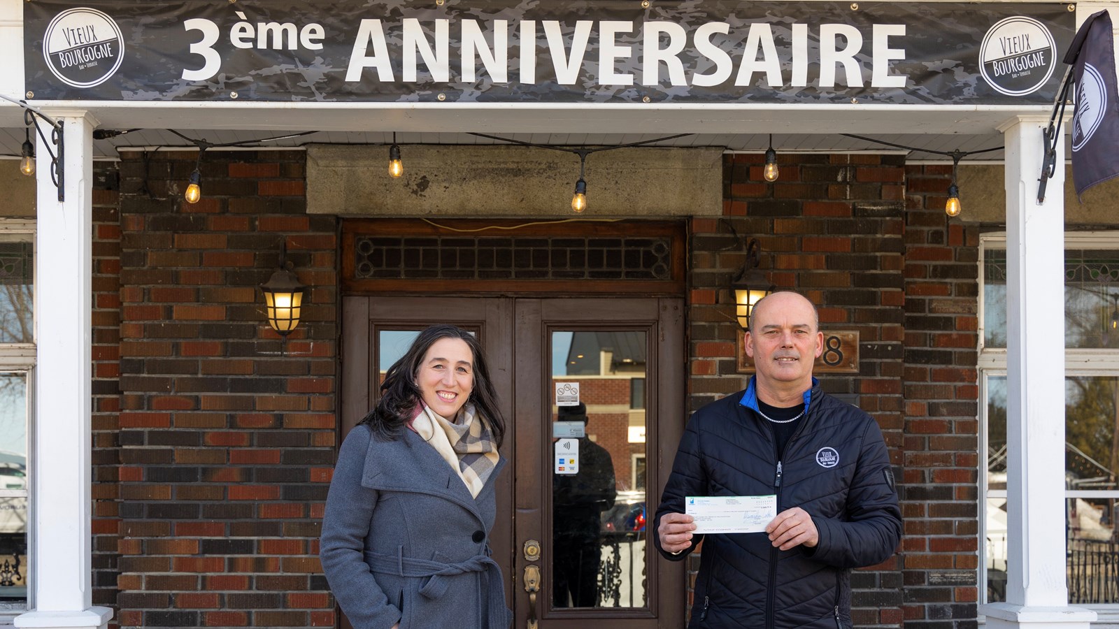 Le Bistro Vieux Bourgogne obtient une subvention de la Ville de Chambly
