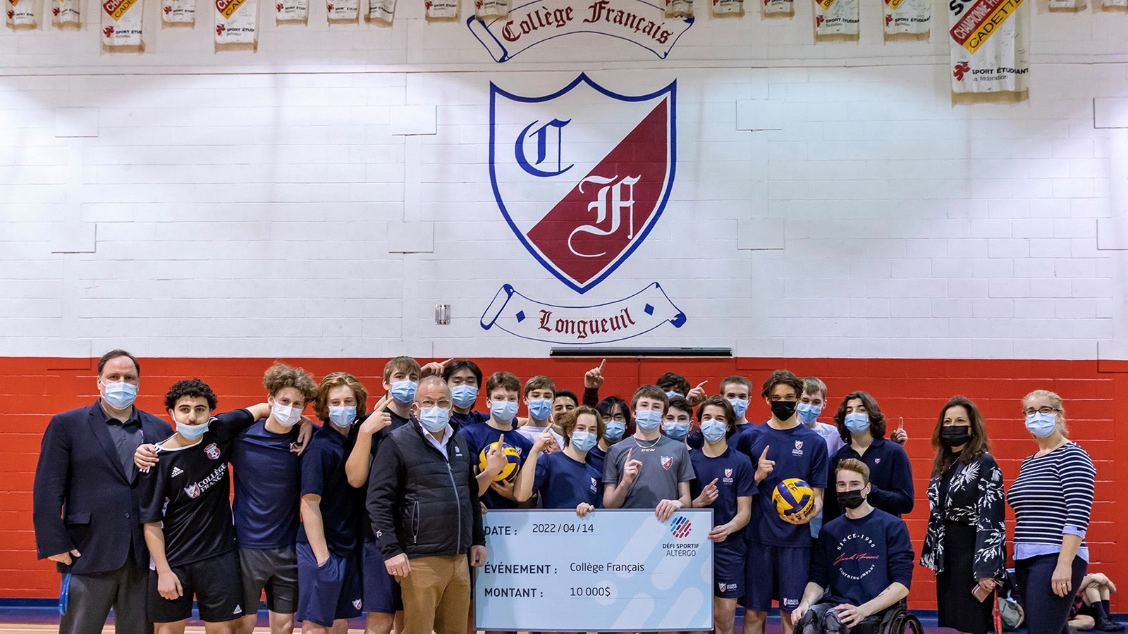 Le Collège Français récolte 10 000 $ pour le Défi sportif AlterGo