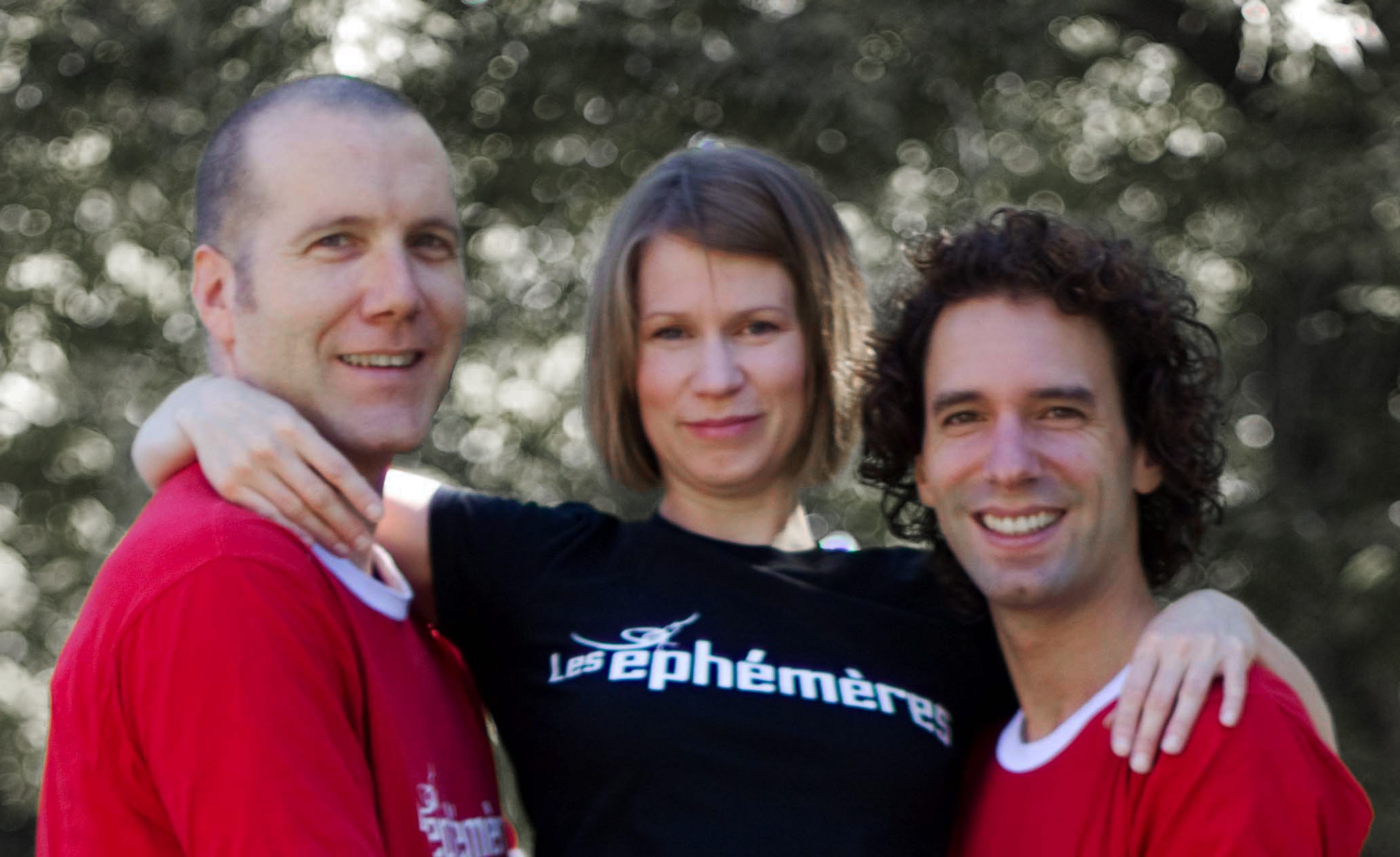 Les Éphémères : Brigitte Soucy, Stéphane Mayer et Yann Tanguay. (Photos : Cedric Egain)