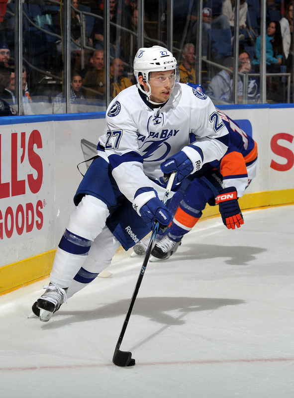 Bruno Gervais, le #27 du Lightning de Tampa Bay. (Photo : Courtoisie)