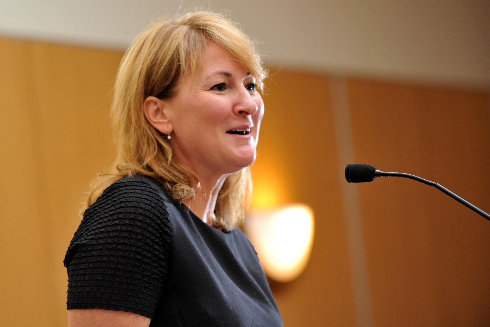 La présidente de Médias Transcontinental, Natalie Larivière, était de passage à Saint-Jean-sur-Richelieu, le 25 octobre, à l’occasion d’un dîner-causerie organisé par la Chambre de commerce du Haut-Richelieu.