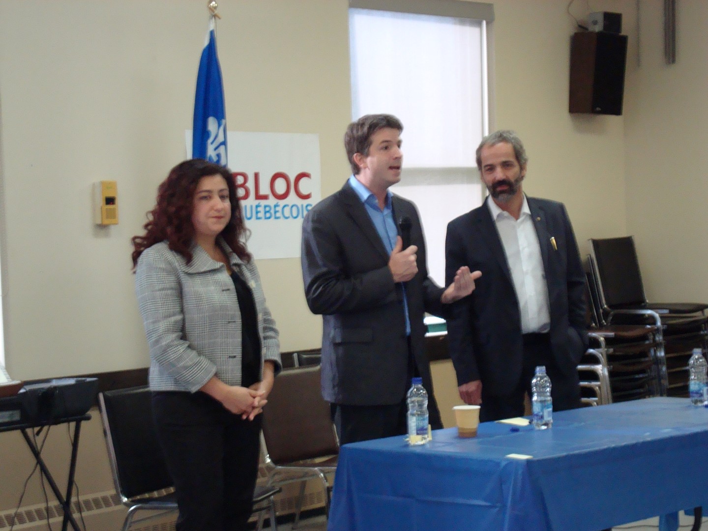 Les trois candidats à la direction du Bloc québécois, soit Maria Mourani, Jean-François Fortin et Daniel Paillé, étaient de passage à Carignan le 27 novembre, afin de rencontrer les militants de la circonscription de Chambly-Borduas.