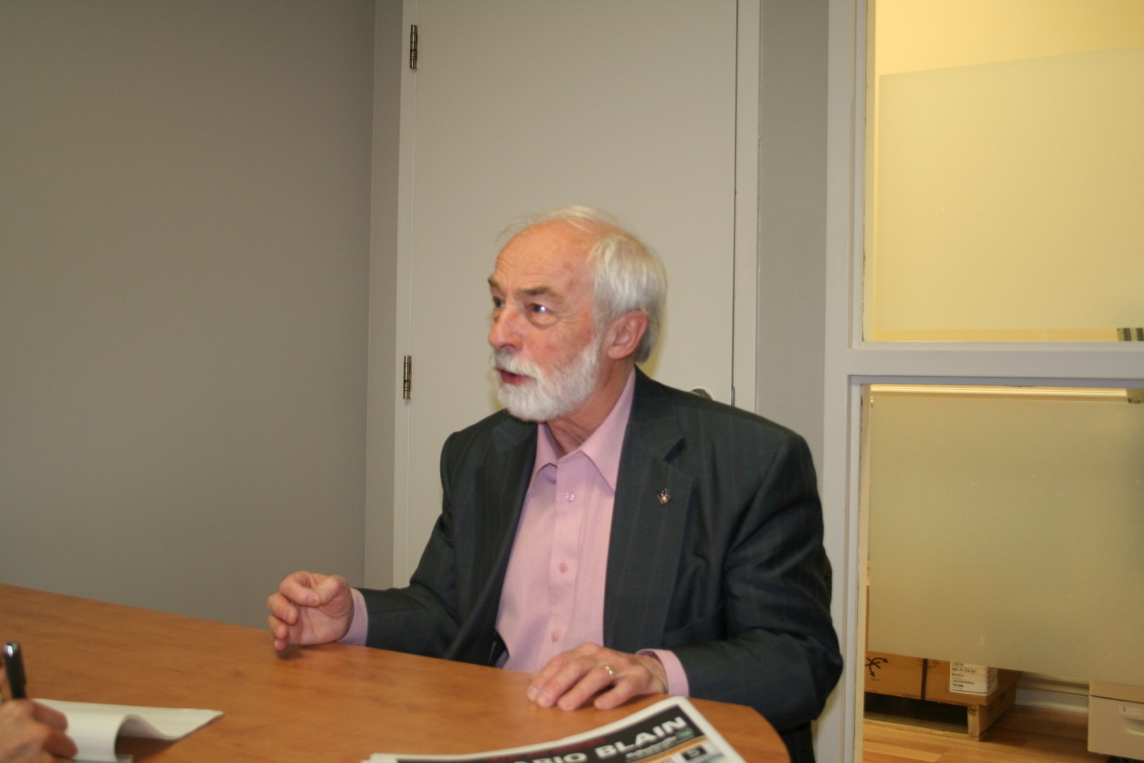 L'ex-député bloquiste de Chambly-Borduas, Yves Lessard, était de passage dans nos bureaux, la semaine dernière, afin de faire un retour sur ses 2499 jours en poste. (Photo : Yves Bélanger)