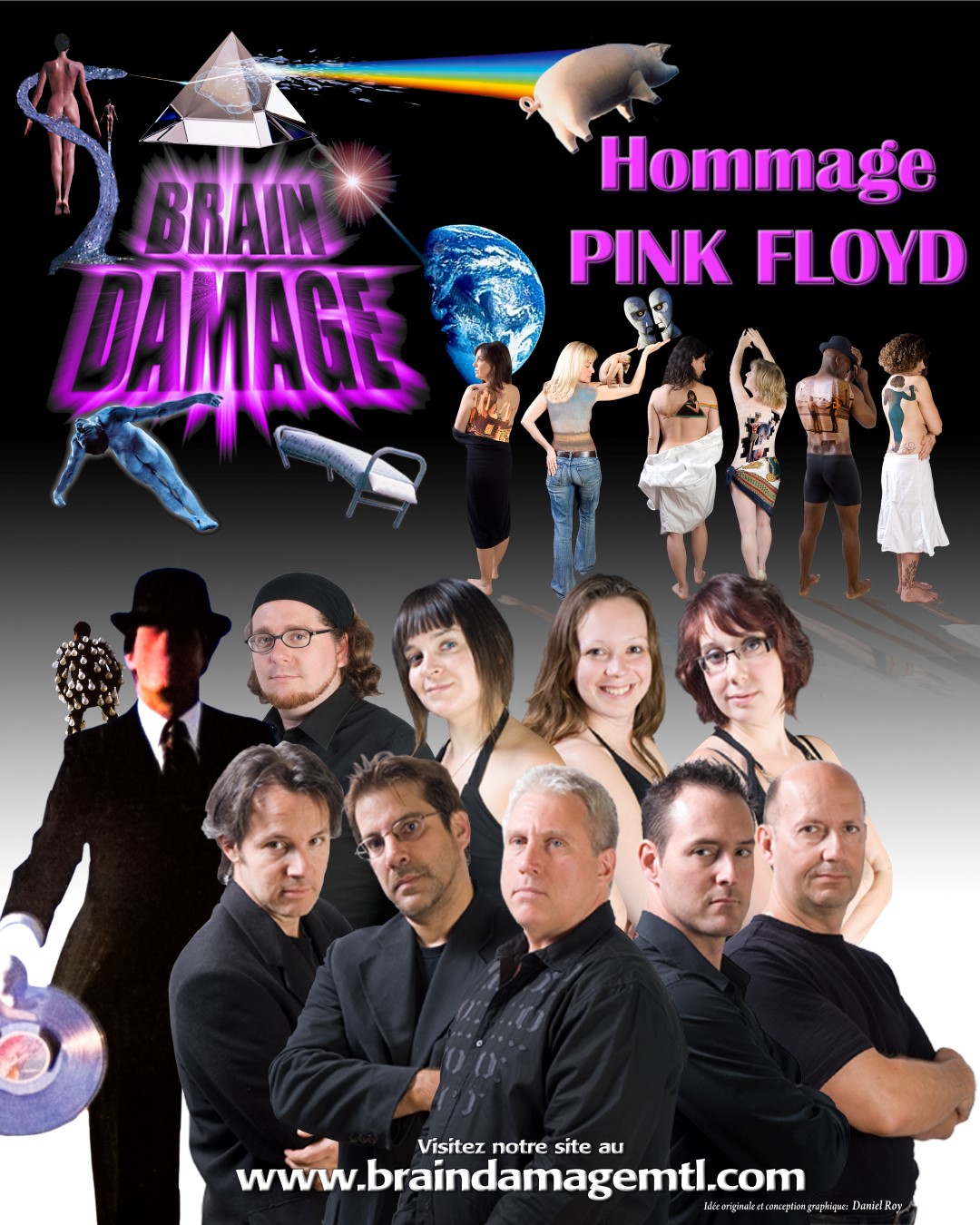 Le groupe Brain Damage présentera un spectacle hommage à Pink Floyd le 26 juin, dans le cadre du Festival d'été de Beloeil. (Photo : Courtoisie)