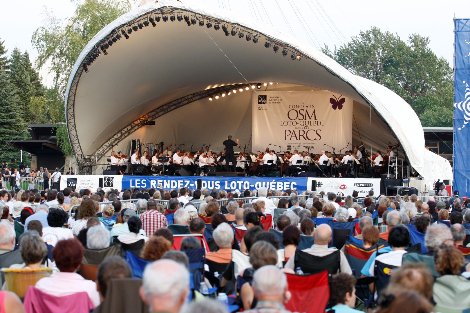 L’Orchestre symphonique de Montréal se produira sous un dôme servant à protéger les instruments de la chaleur et du froid. (Photo : Courtoisie)