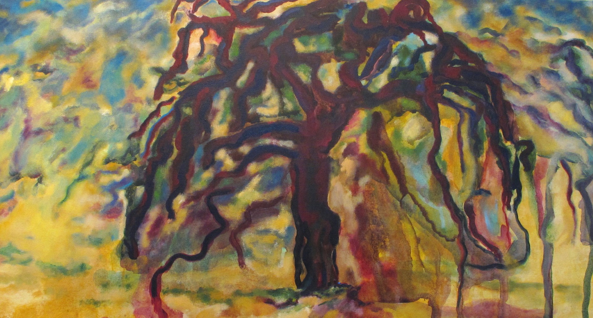 Le Printemps dans l'air. Acrylique sur toile, 2011. (Photo : Courtoisie)