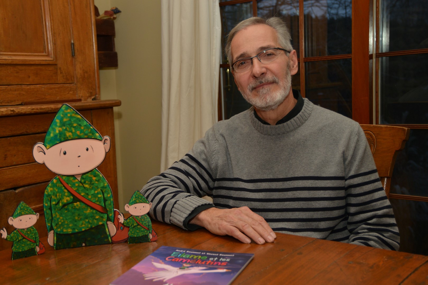 André Reumont présente son conte sur le deuil Eilame et les Camélutins à la librairie Citation de Beloeil, le 9 décembre prochain.